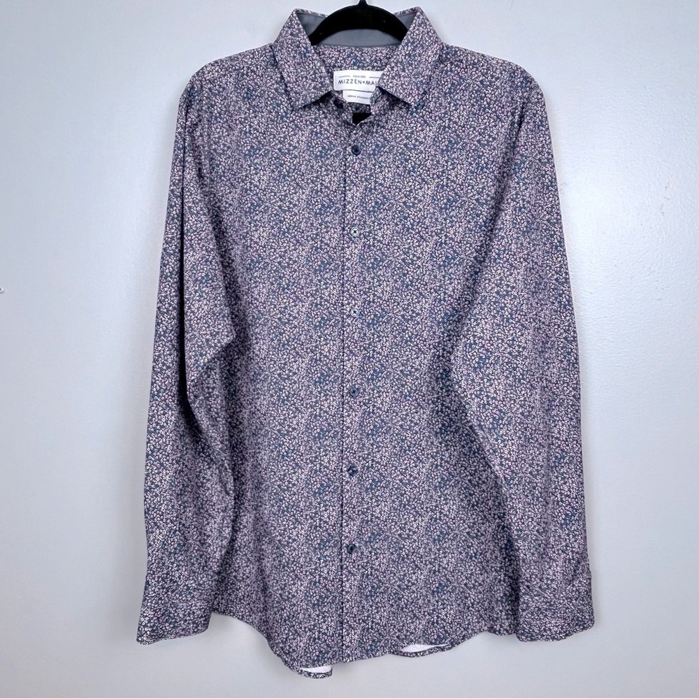 Mizzen+Main Men's Leeward Floral Print Long Sleeve Button Down Shirt Size M